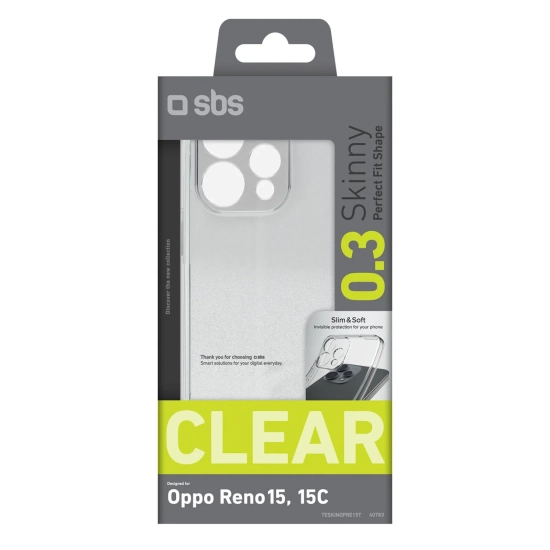 SBS Etui pokrowiec na Oppo Reno 15 Skinny Cover - przezroczysty