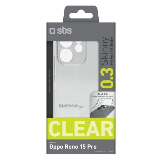 SBS Etui pokrowiec na Oppo Reno 15 Pro Skinny Cover - przezroczysty