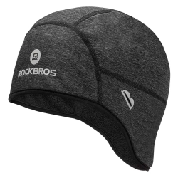 ROCKBROS Czapka rowerowa zimowa pod kask z otworami na okulary - szara
