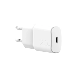 PURO Ładowarka sieciowa USB-C 20W PD - biała