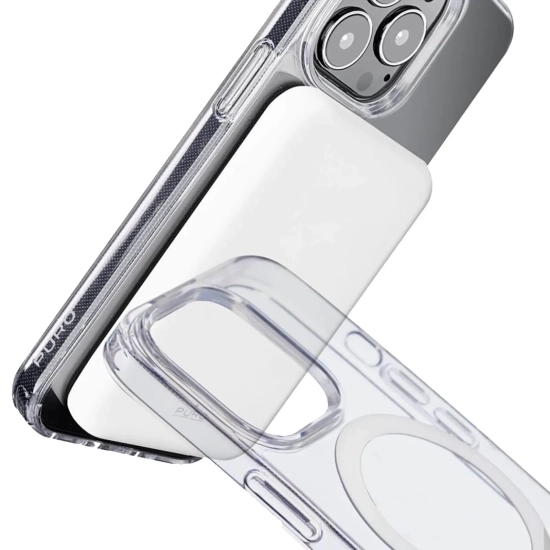 PURO Etui silikonowe do iPhone 14 Pro Lite Mag MagSafe - przezroczyste