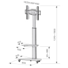 TECHly Stojak mobilny 108903 37–70″ do 40 kg