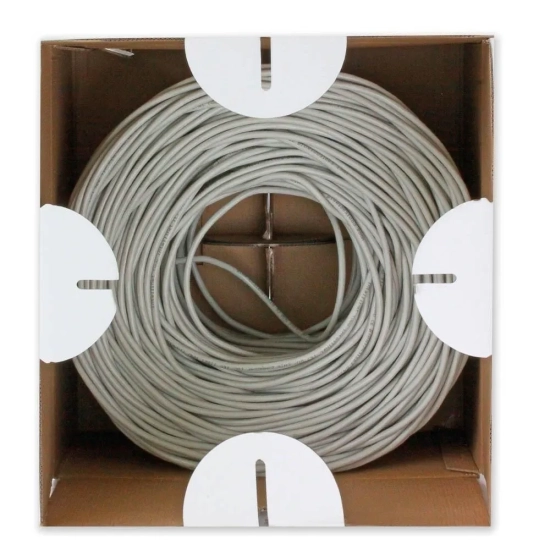 Techly ITP6-CCA-305-GY Kabel skrętka Cat6 UTP drut 305m CCA szary