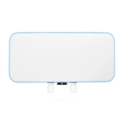 Biały punkt dostępowy Ubiquiti UniFi WiFi BaseStation XG UWB-XG z kierunkową konstrukcją antenową. Biały punkt dostępowy Ubiquiti UniFi WiFi BaseStation XG UWB-XG z kierunkową konstrukcją antenową.