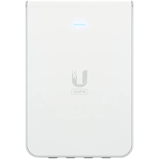 UBIQUITI UniFi U6 Access Point, In-Wall, Wi-Fi 6 AX5400 5x GE
