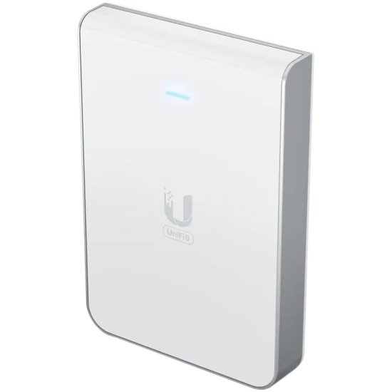 UBIQUITI UniFi U6 Access Point, In-Wall, Wi-Fi 6 AX5400 5x GE