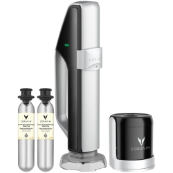 System do wina musującego CORAVIN Sparkling 112445 – urządzenie CORAVIN w wariancie Czarny/Srebrny.