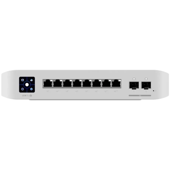 Switch PoE Ubiquiti USW-PRO-8-POE-EU: 8 portów Gigabit, 6 × PoE+ i 2 ×