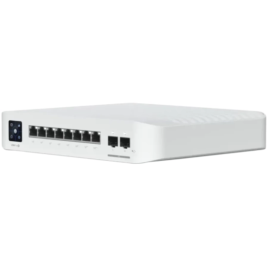 Switch PoE Ubiquiti USW-PRO-8-POE-EU: 8 portów Gigabit, 6 × PoE+ i 2 ×
