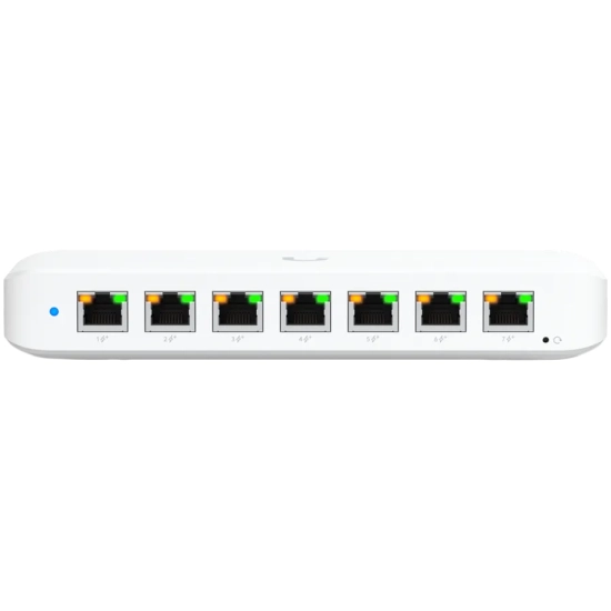 UBIQUITI UniFi Switch Ultra, 8 port, Layer 2, (7) GbE PoE+ output ports