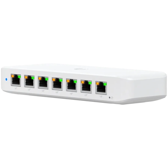 UBIQUITI UniFi Switch Ultra, 8 port, Layer 2, (7) GbE PoE+ output ports