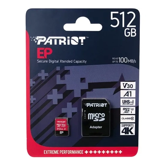 Patriot Memory Patriot EP Pro 512 GB PEF512GEP31MCX U3 V30 A1