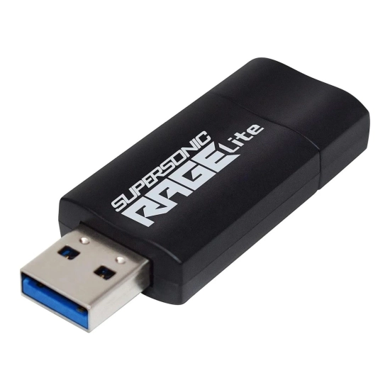 Pendrive Patriot Supersonic Rage Lite 128 GB w kolorze czarny, wariant z USB-A.