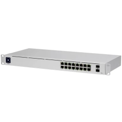 Switch PoE Ubiquiti USW-16-POE-EU: 16 portów RJ45 Gigabit i 2 uplinki SFP