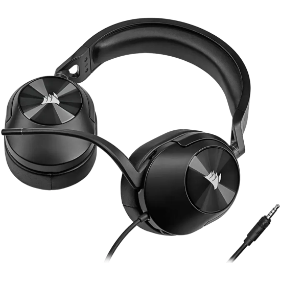 Corsair HS65 Surround Carbon przewodowe słuchawki gamingowe