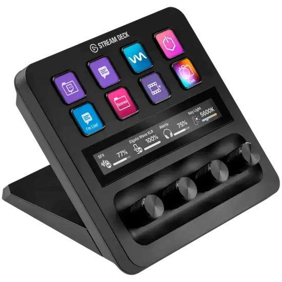 Elgato Stream Deck + kontroler z 8 klawiszami LCD i 4 pokrętłami