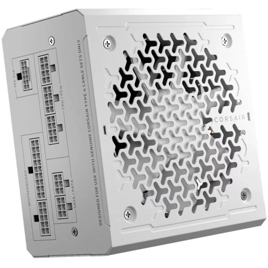CORSAIR RM750e White, 750 Watt, Cybenetics Gold Certified, Fully Modular