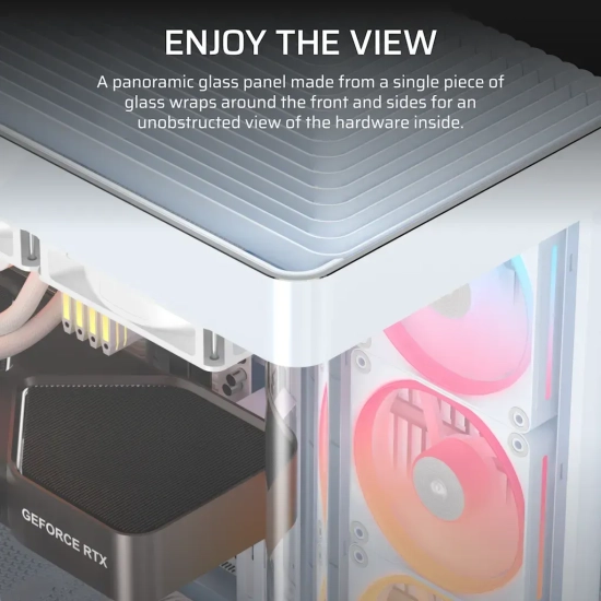 Obudowa komputerowa Corsair FRAME 4500X LX-R RGB Midi Tower biały