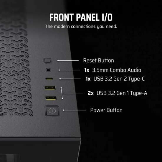 Obudowa komputerowa Corsair 3500X LX-R RGB iCUE LINK Midi Tower czarny
