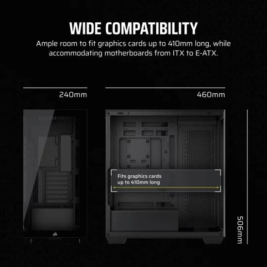 Obudowa komputerowa Corsair 3500X LX-R RGB iCUE LINK Midi Tower czarny