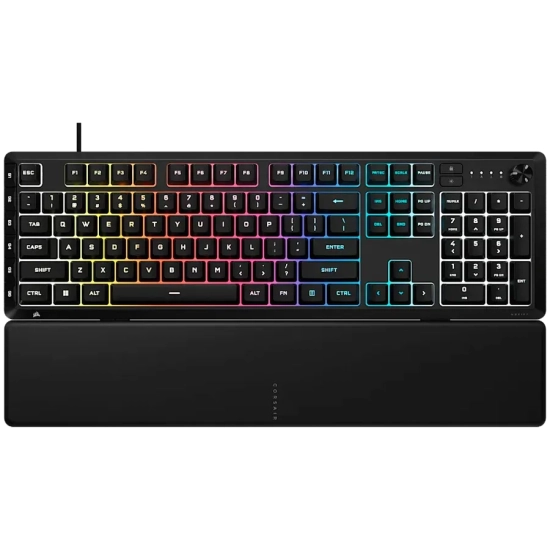 Klawiatura przewodowa gamingowa Corsair Skiff 100 Plus RGB