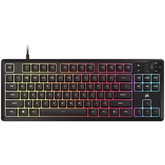 Klawiatura Corsair K55 CORE TKL RGB membranowa US