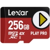 Karta pamięci Lexar PLAY PRO 256 GB, format microSDXC Express, model LMSXPS0256G-BNNNG, kolor czarny.