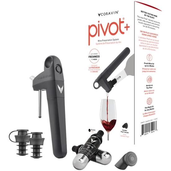 Coravin System do wina Pivot+ 112313B czarny