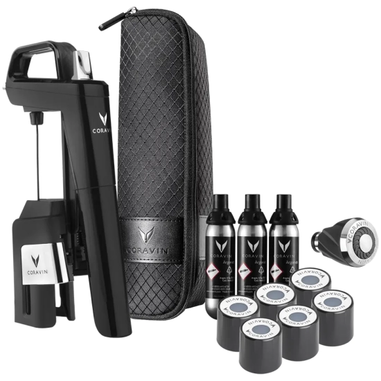 System do wina CORAVIN Timeless Six Plus 112326B czarny – urządzenie CORAVIN w wariancie Czarny.