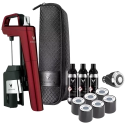 System do wina CORAVIN Timeless Six Plus 112336B burgundowy – urządzenie CORAVIN w wariancie Burgundowy.
