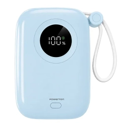 Powerbank Powerton PASTEL WPAN33-3 10000 mAh 22,5 W niebieski Powerbank Powerton PASTEL WPAN33-3 10000 mAh 22,5 W niebieski