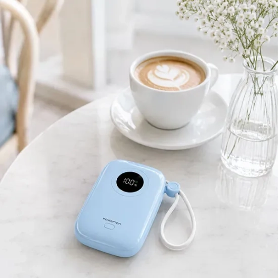 Powerbank Powerton PASTEL WPAN33-3 10000 mAh 22,5 W niebieski