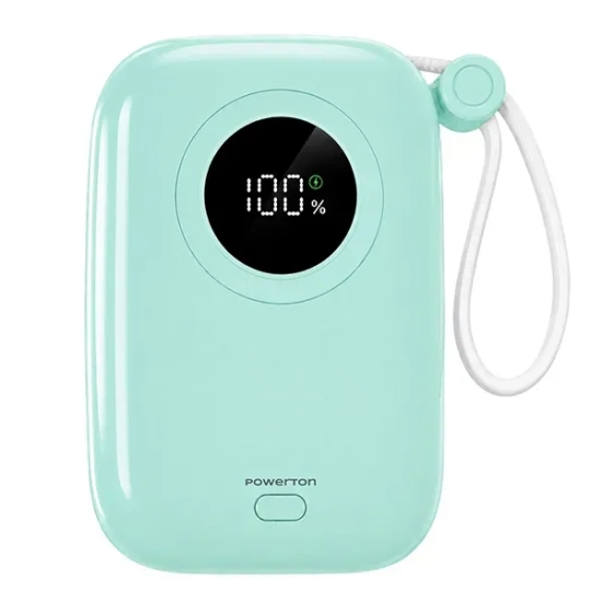 Powerbank Powerton PASTEL WPAN35-5 10000 mAh 22,5 W miętowy