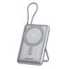Powerbank Powerton MAGCORE WPAN31-3 10000 mAh 22,5 W srebrny