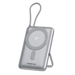 Powerbank Powerton MAGCORE WPAN31-3 10000 mAh 22,5 W srebrny Powerbank Powerton MAGCORE WPAN31-3 10000 mAh 22,5 W srebrny