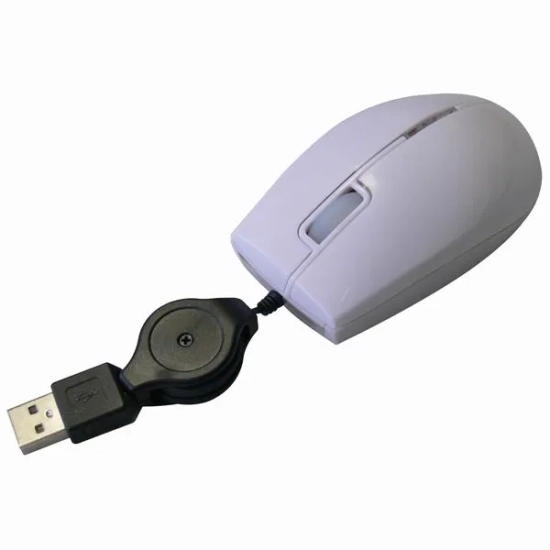 Mysz komputerowa All New M-92 przewodowa, biała, 800 DPI