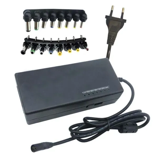N-Face Uniwersalny zasilacz do notebooków 110-220V (el.síť), 12-24V, ładowanie laptopa, włącznik zasilania, EOL