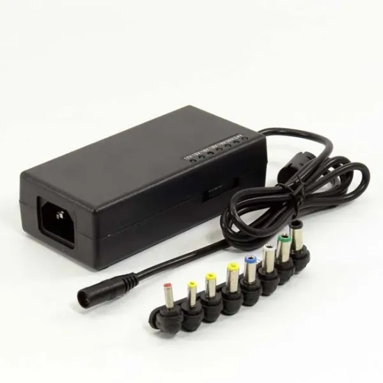 N-Face Uniwersalny zasilacz do notebooków 110-220V (el.síť), 12-24V, ładowanie laptopa, włącznik zasilania, EOL
