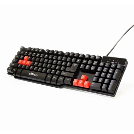 Klawiatura Red Fighter K1 przewodowa (USB) US, czarna