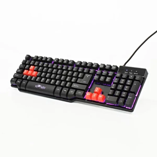 Klawiatura Red Fighter K1 przewodowa (USB) US, czarna