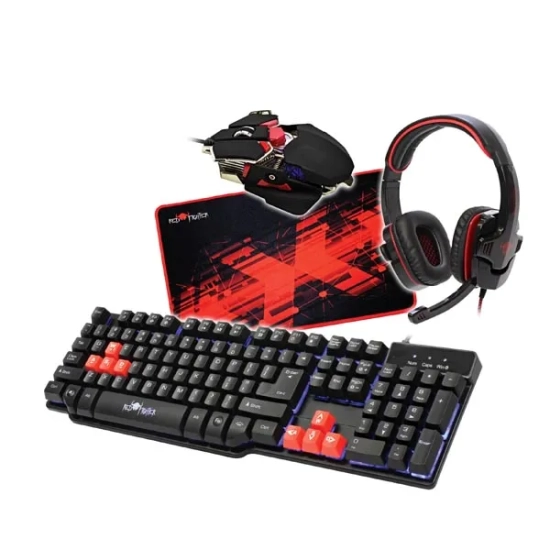 Klawiatura Red Fighter K1 przewodowa (USB) US, czarna