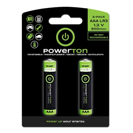 Akumulatorki Powerton Energy Recharge Plus AAA 900 mAh 12 × 2 szt. WPABPR12