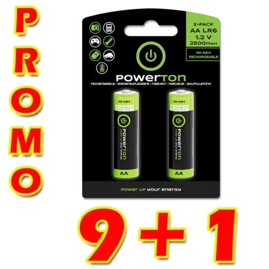 Akumulatorki Powerton Energy Recharge AA 2500 mAh 10 × 2 szt. WPABPR17