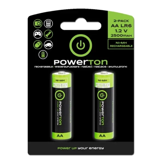 Akumulatorki Powerton Energy Recharge AA 2500 mAh 10 × 2 szt. WPABPR17