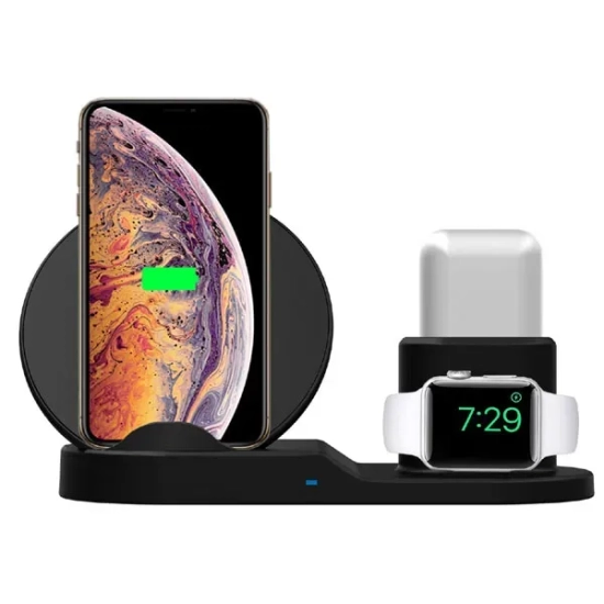 Ładowarka bezprzewodowa Neutralle N30 3w1 Qi 15W czarna