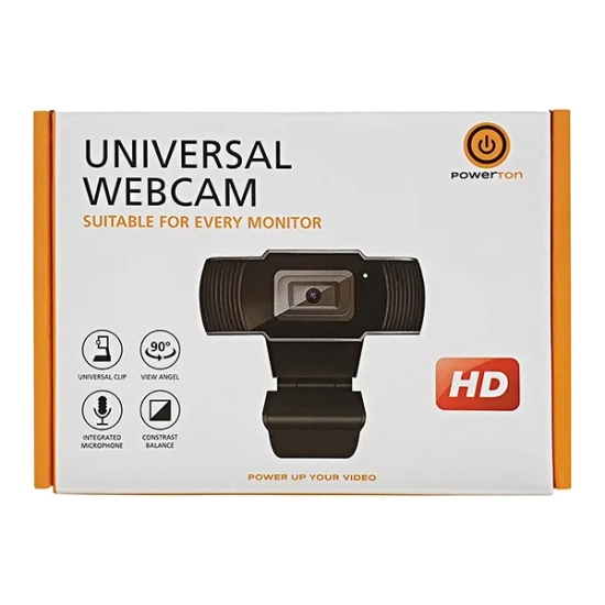 Kamera internetowa Powerton LIFE VIXA kamera HD, czarna PWCAM1