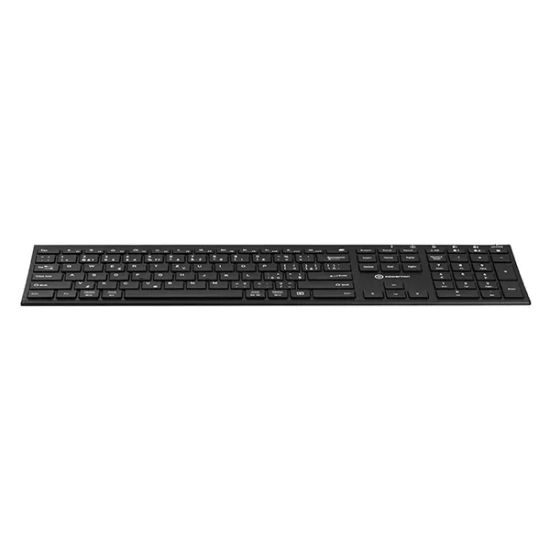 Klawiatura Powerton LIFE ULTRASLIM bezprzewodowa CZ/SK, czarna