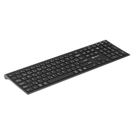 Klawiatura Powerton LIFE ULTRASLIM bezprzewodowa CZ/SK, czarna