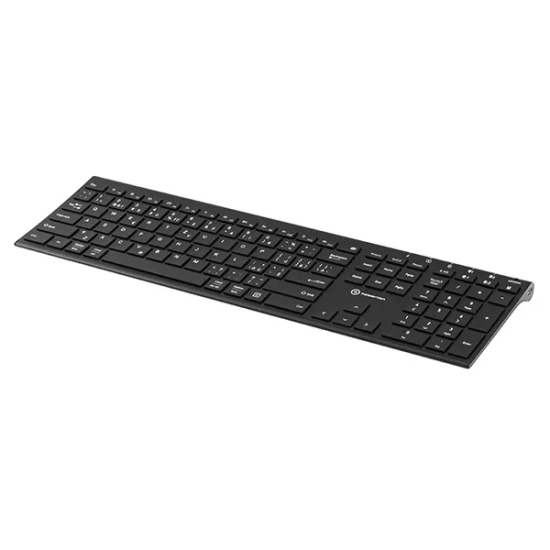 Klawiatura Powerton LIFE ULTRASLIM bezprzewodowa CZ/SK, czarna