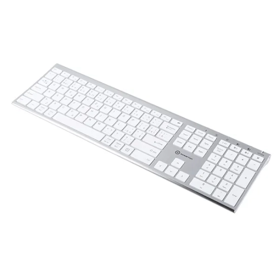 Klawiatura Powerton LIFE ULTRASLIM bezprzewodowa CZ/SK, srebrna